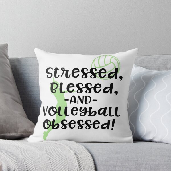 Item preview, Stressed, blessed, and Volleyball Obsessed! Sports designed and sold by faithfullyyours.