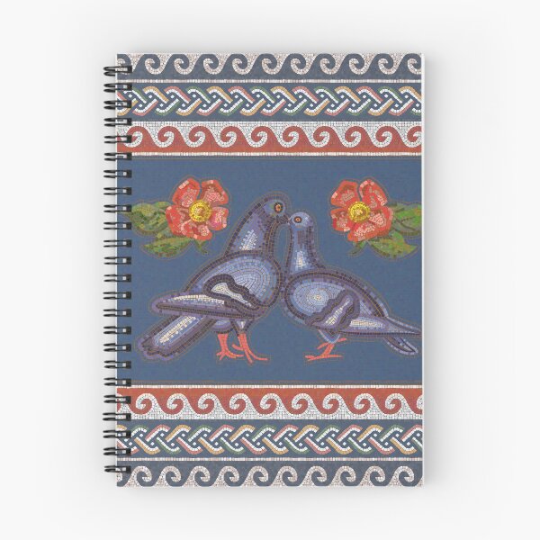 Item preview, Romantic Couple Of Pigeons Roman Mosaic Vintage designed and sold by okpinsPets.