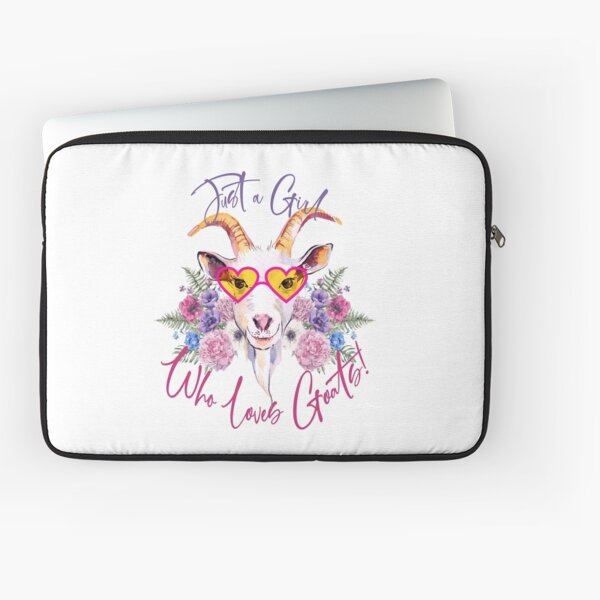 Just a Girl Who Loves Goats Laptop Sleeve