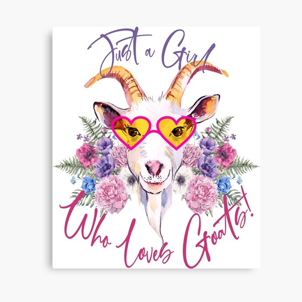 Just a Girl Who Loves Goats Canvas Print
