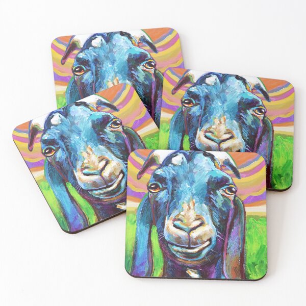 Item preview, Lucian the Black FARM GOAT by Robert Phelps designed and sold by RobertPhelpsArt.