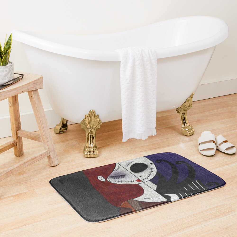 Jack & Sally Bath Mat