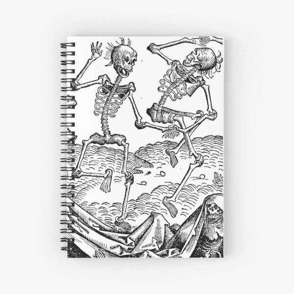Medieval Dance of Death Spiral Notebook