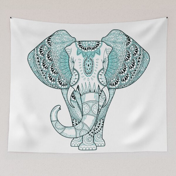 Item preview, Turquoise Elephant designed and sold by maryedenoa.
