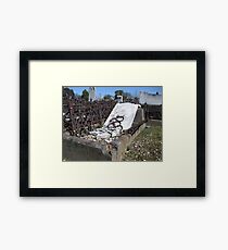 Gravestones 2 Framed Print