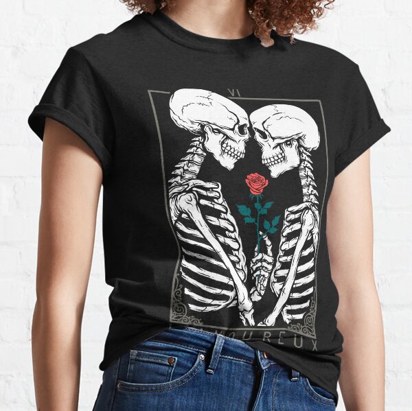 Womens Skeleton Body Halloween Graphic T Shirt - T-Shirt & Tank Tops