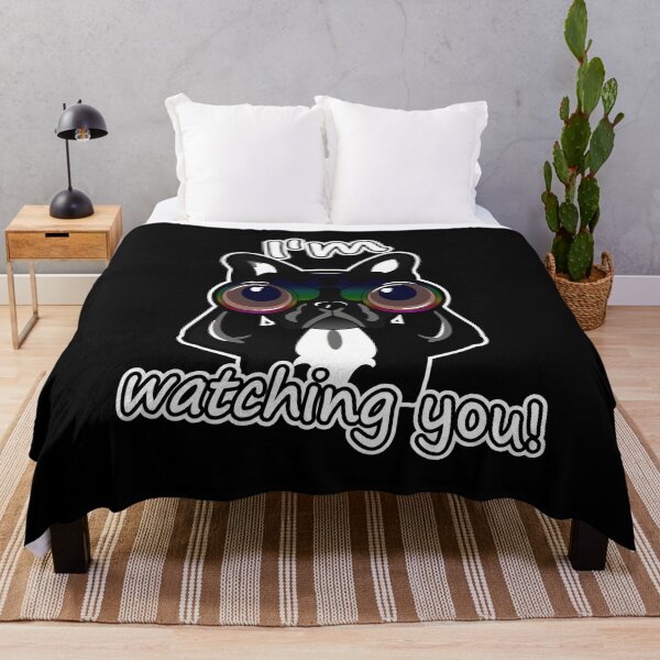 Item preview, Funny French Bulldog is watching you designed and sold by shurikaner.