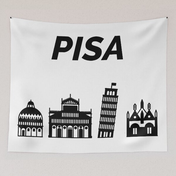 Item preview, Pisa Skyline, PI, Italy designed and sold by marosharaf.