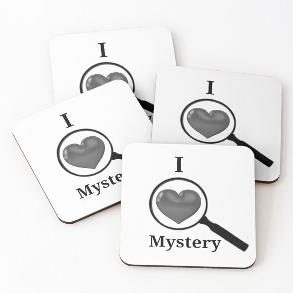 Item preview, I <3 Mystery Magnifying Glass black and white designed and sold by Fireflies2344.