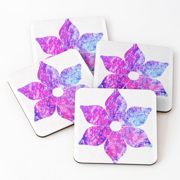 Item preview, Pink and Blue Graphic Flower designed and sold by PaintedbyCarol.