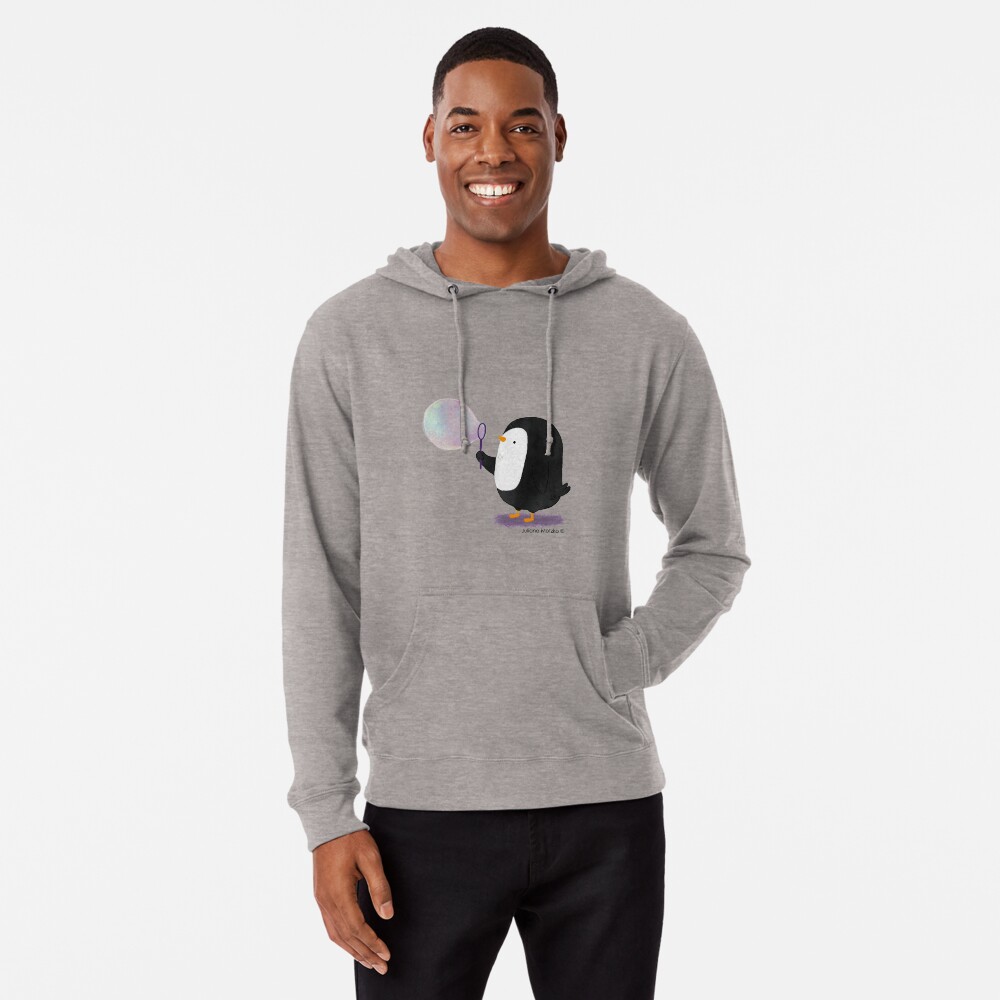 Bubbles Penguin Lightweight Hoodie