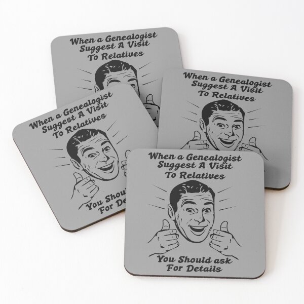 Item preview, Genealogist Visits Relatives Funny Genealogy  designed and sold by CharJens.