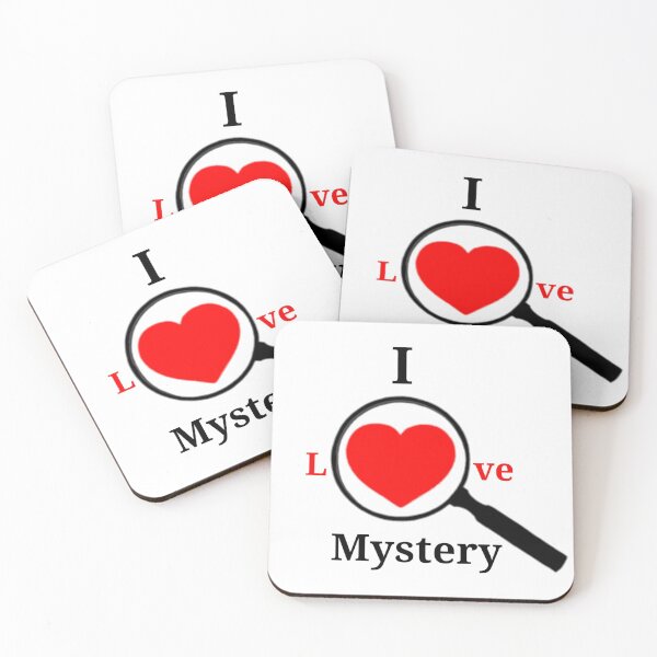 Item preview, I love Mystery Magnifying Glass red designed and sold by Fireflies2344.
