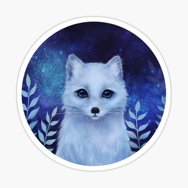 Winter fox Sticker