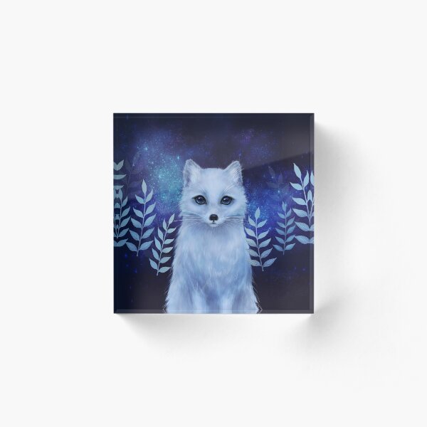 Winter fox Acrylic Block