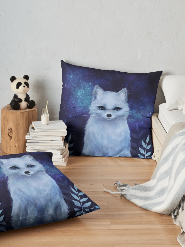 Alternate view of Winter fox Floor Pillow