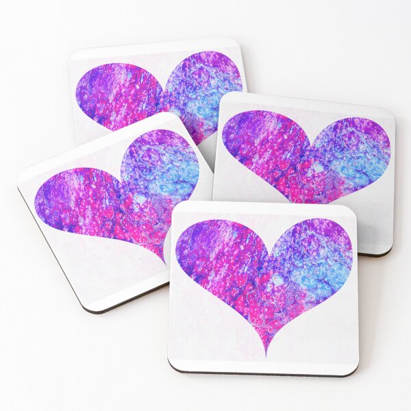 Item preview, Pink and Purple Heart designed and sold by PaintedbyCarol.