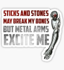 Sticks and Stones Sticker