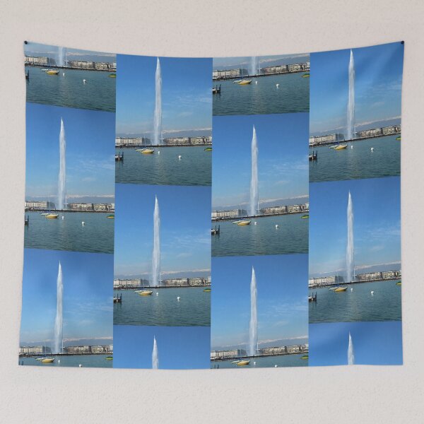 Item preview, Europe, Switzerland, Geneva, landmark, water, fountain photography, BebiCervin designed and sold by BebiCervin.