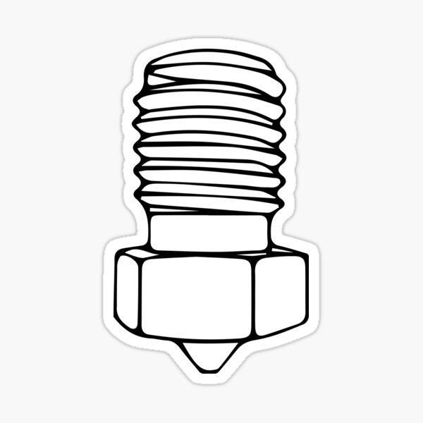 3D PRINTER NOZZLE Sticker