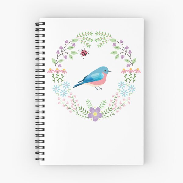 Item preview, Bluebird Floral designed and sold by theflossbox.