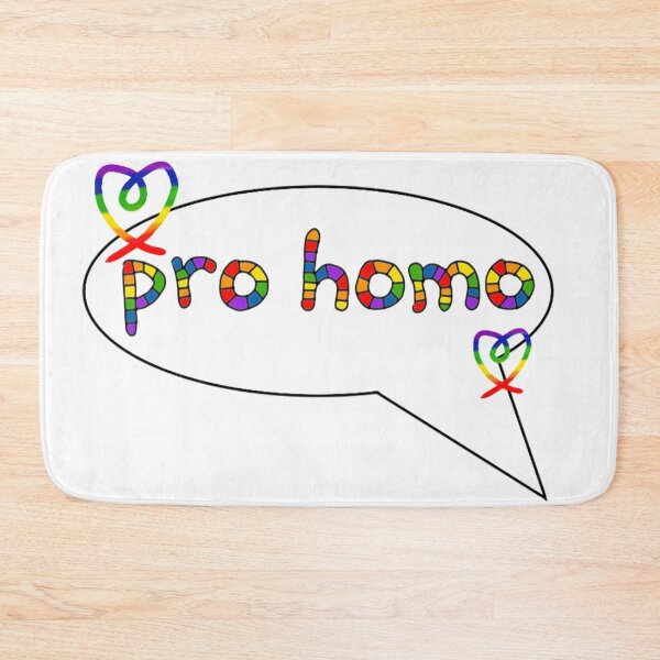 Item preview, "pro homo" speechbubble designed and sold by LGBTQIACOMIX.