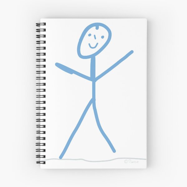 Item preview, Stick figure man woman drawing motion fun designed and sold by KlareLinie.