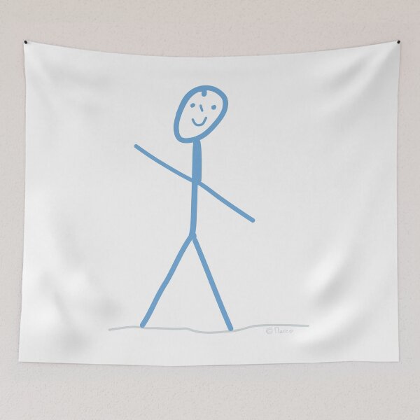 Item preview, Stick figure joy fun laugh joy? designed and sold by KlareLinie.