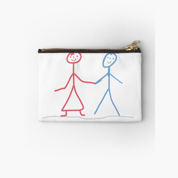 Item preview, Stick figure Strichfrau Couple of friends Dear man designed and sold by KlareLinie.