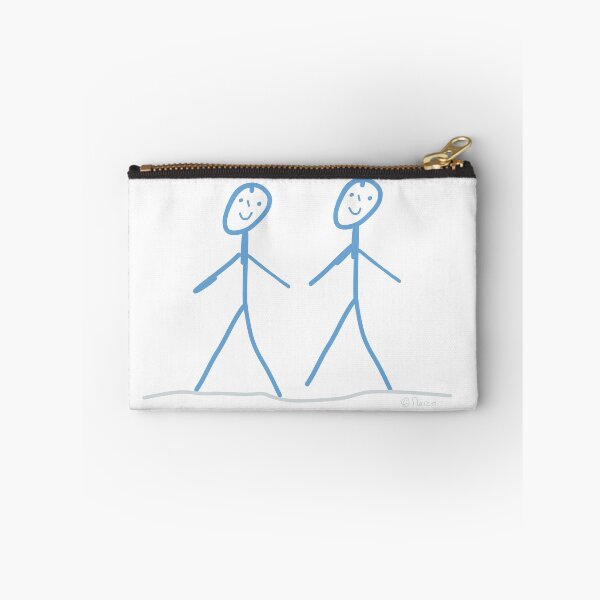 Item preview, Stick men friends two stick figures duo man designed and sold by KlareLinie.
