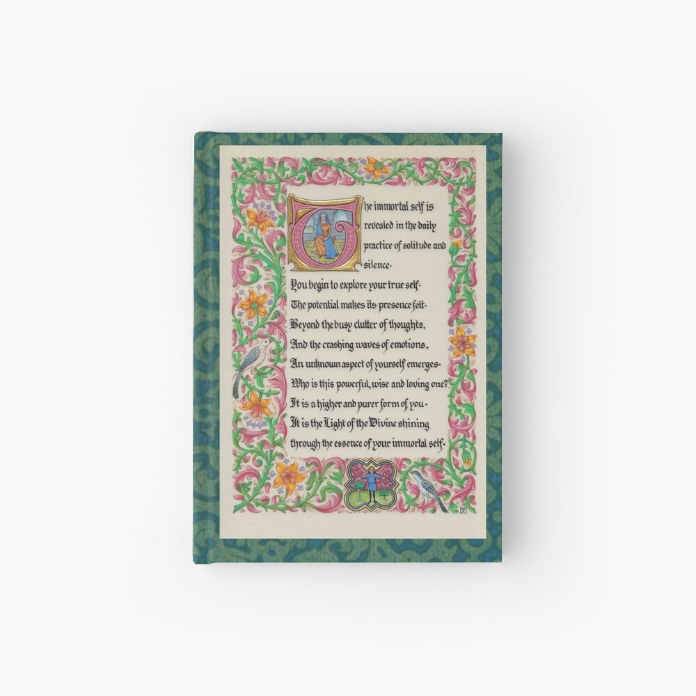 Medieval Illumination - The Immortal Self Hardcover Journal