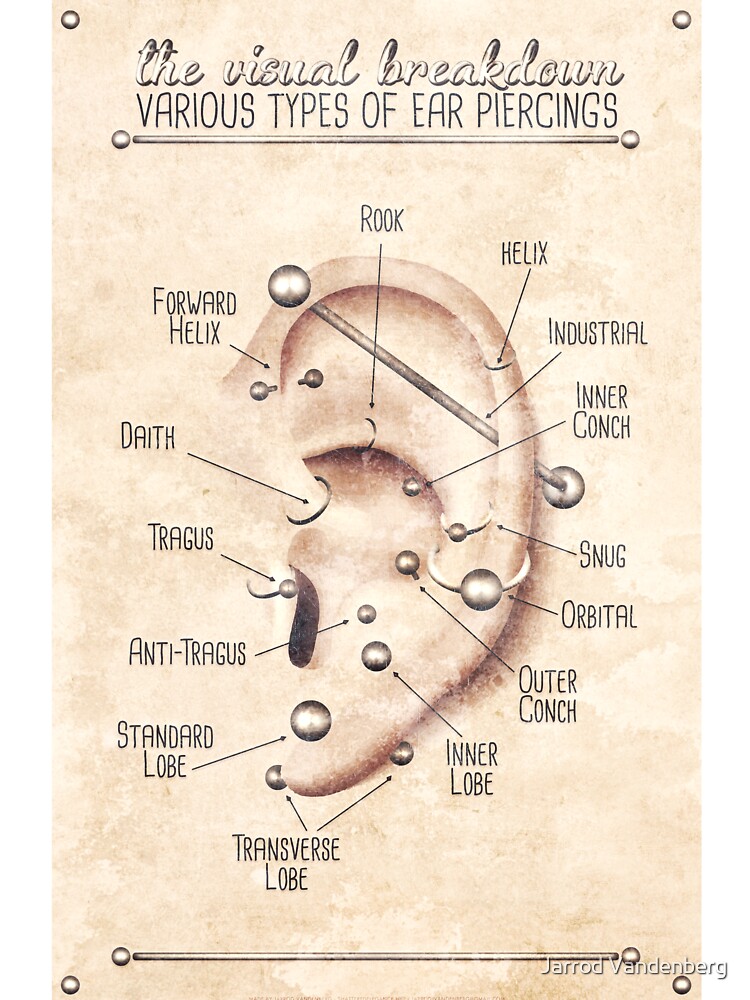 Carte de vœux for Sale avec l'œuvre « Tableau de perçage d'oreille elfique,  peau légèrement teintée » de l'artiste Jarrod Vandenberg