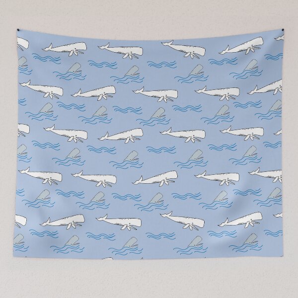 Item preview, Swimming with Whales designed and sold by Meg M Studio.
