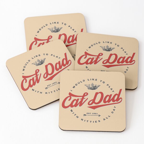 Item preview, Cat Dad - Vintage Style designed and sold by beardsandcats.