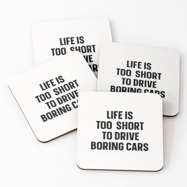 Item preview, Life is too short to drive boring cars Tshirt designed and sold by ZachTheDesigner.