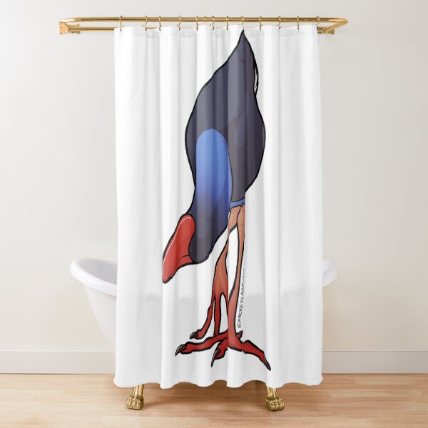 Kooky Pukeko 1 Shower Curtain