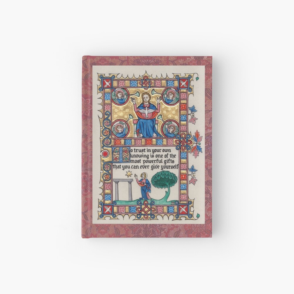 Medieval Illumination - Trust in your knowing Hardcover Journal