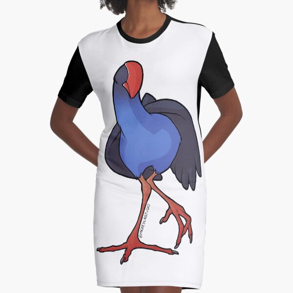 Kooky Pukeko 4 Graphic T-Shirt Dress