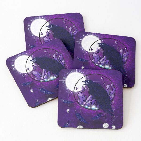 Item preview, Raven in the Moonlight designed and sold by Strange Familiar Art & Design.