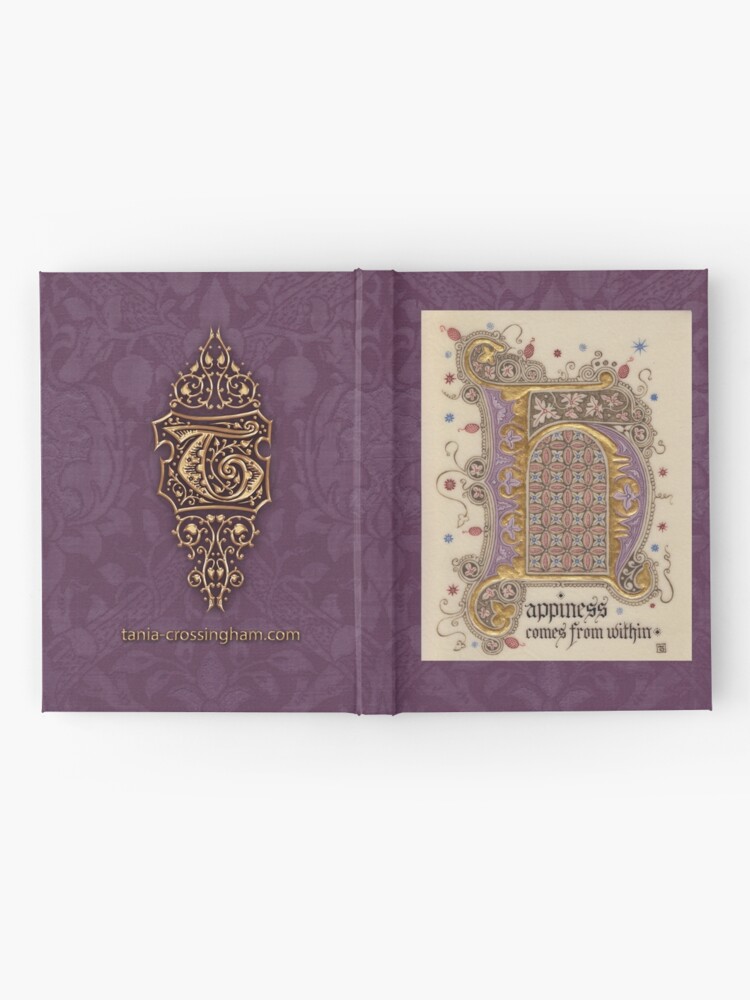 Alternate view of Medieval Illumination - Happiness comes from within Hardcover Journal