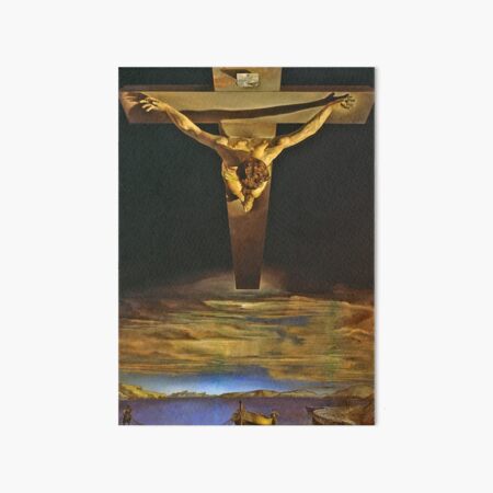 Jesus by Dali Art Board Print