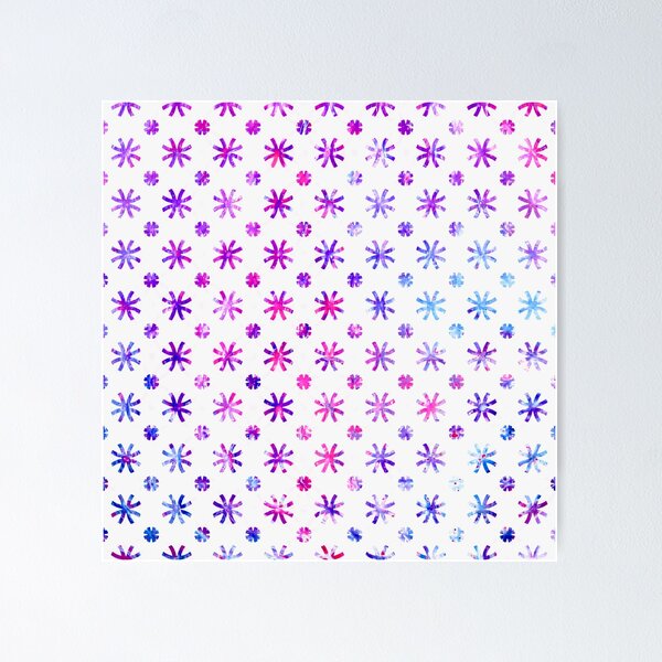 Item preview, Graphic Pink and Purple Snowflakes designed and sold by PaintedbyCarol.
