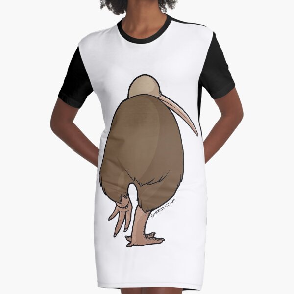 Klutzy Kiwi 1 Graphic T-Shirt Dress