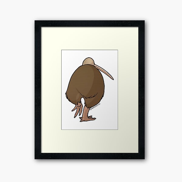 Klutzy Kiwi 1 Framed Art Print