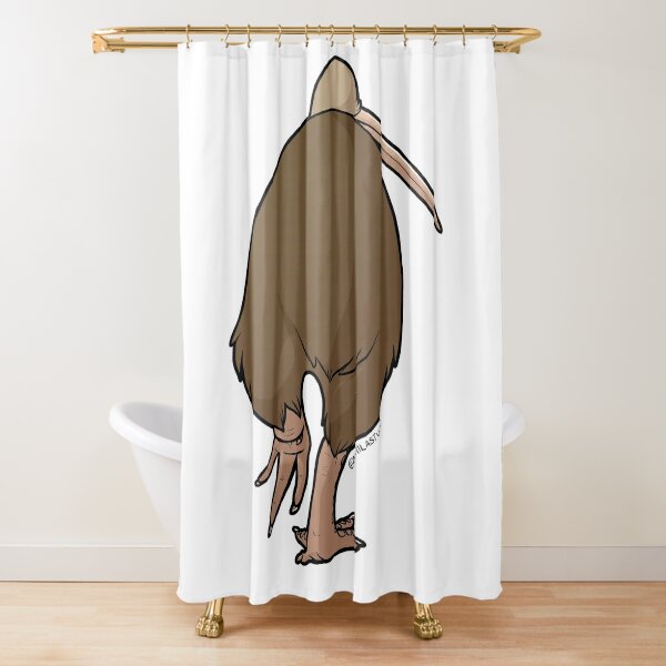 Klutzy Kiwi 1 Shower Curtain
