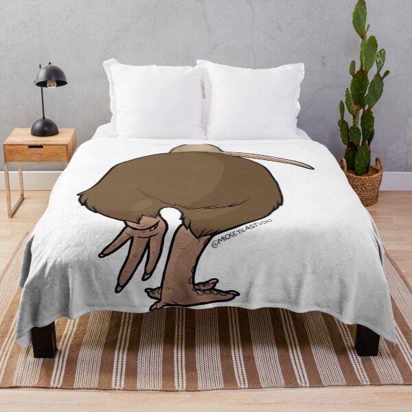 Klutzy Kiwi 1 Throw Blanket
