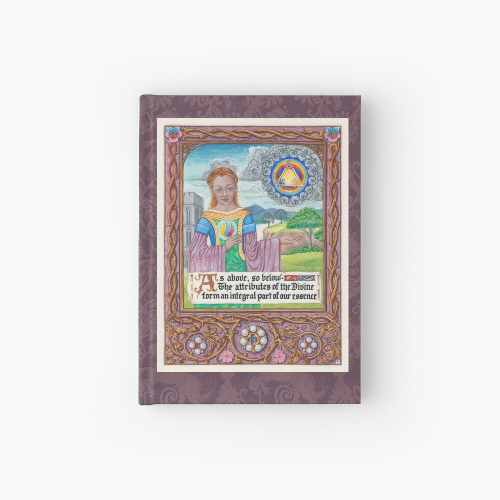 Medieval Illumination - As Above so Below Hardcover Journal