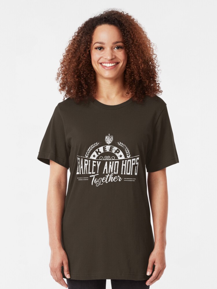 Alternative Ansicht von Keep Barley And Hops Together - Reinheitsgebot Slim Fit T-Shirt