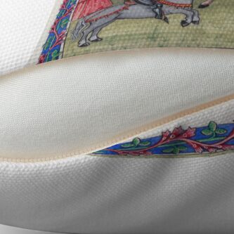 Alternate view of Medieval Illumination - Knights Battling Throw Pillow