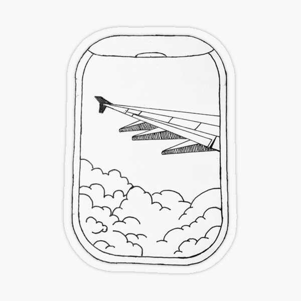 airplane window Transparent Sticker